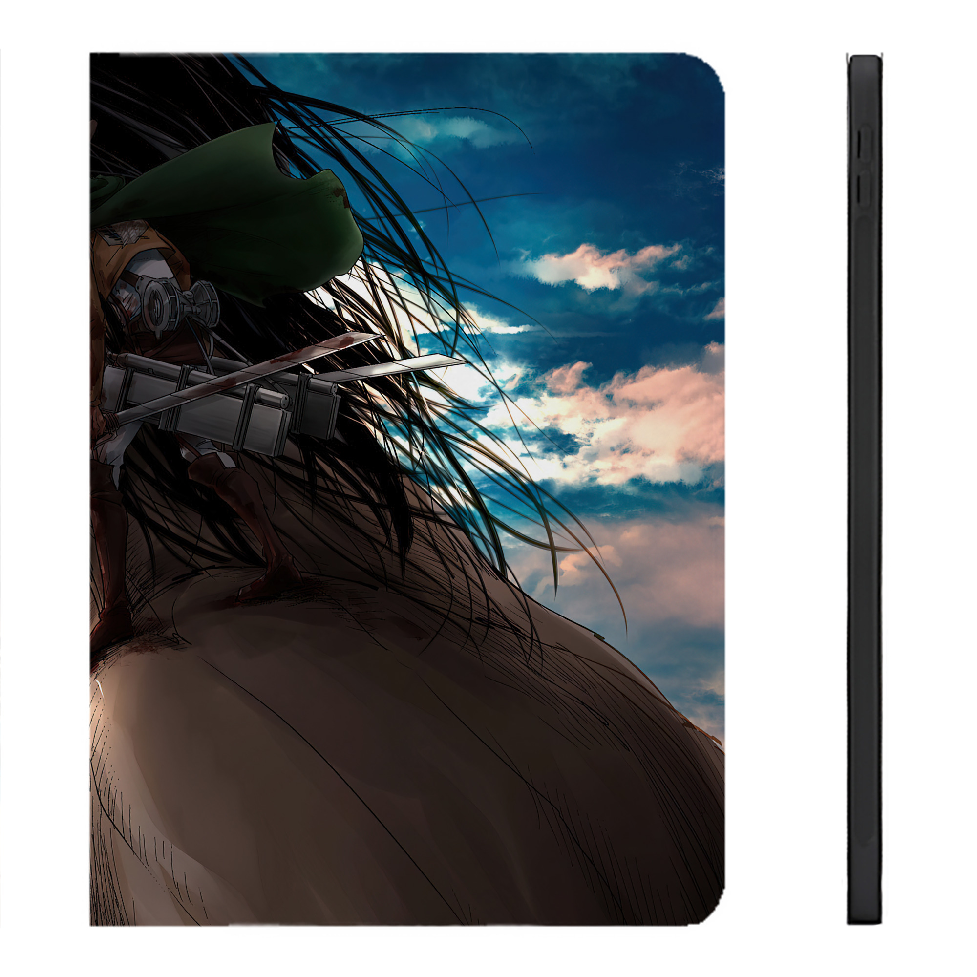 （画像用） 進撃の巨人 Attack on Titan IPadケース ペンホルダー付き ブックスタイルデザイン